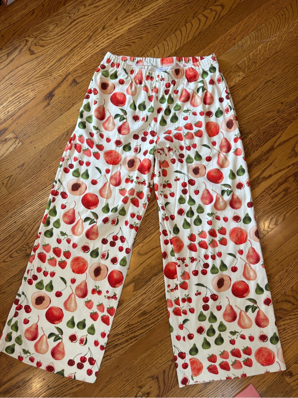 Hanna Andersson x Lisa Says Gah Fruit Print Wide Leg Pants Size M